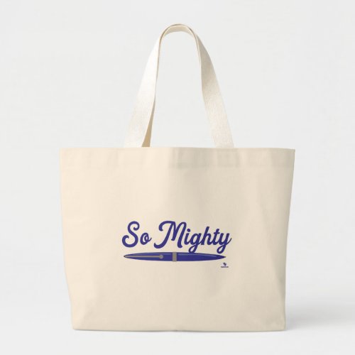 Oh So Mighty Author Pen Design Large Tote Bag