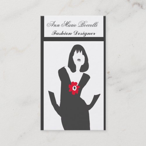 Model Actress Fashion Business Card Template