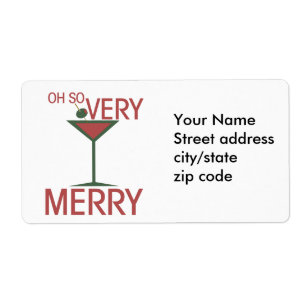 Oh so VERY MERRY Christmas Label