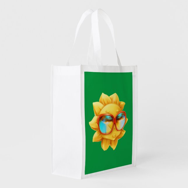 Oh Sunny Day Grocery Bag (Back Side)