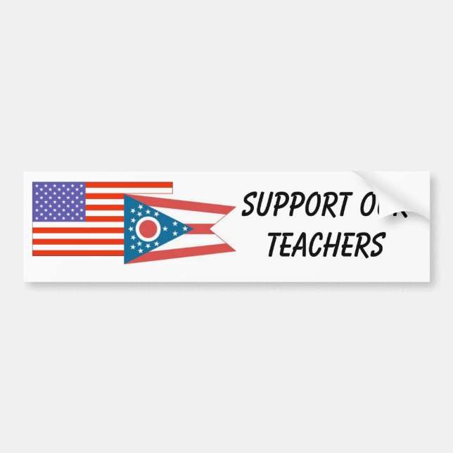 OH--Support Our Teachers Bumper Sticker (Front)