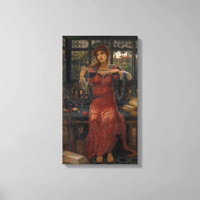 Oh Swallow, Swallow by John Melhuish Strudwick Canvas Print (Front)