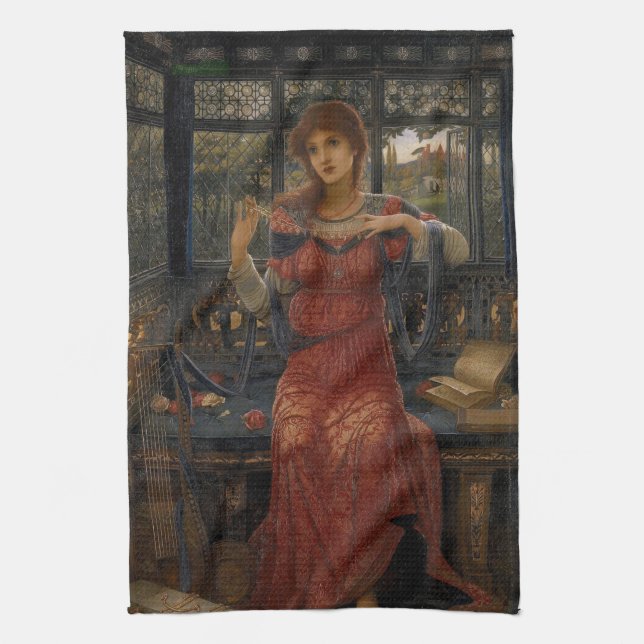 Oh Swallow, Swallow by John Melhuish Strudwick Kitchen Towel (Vertical)