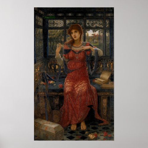 Oh Swallow Swallow by John Melhuish Strudwick Poster