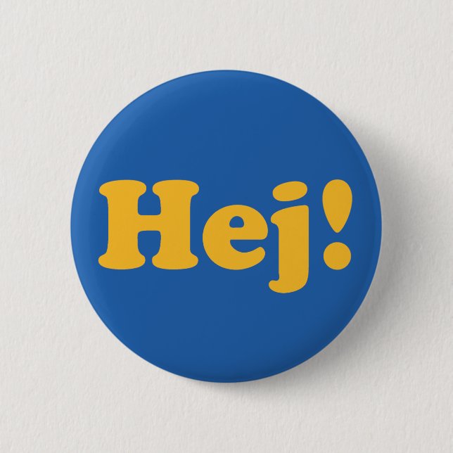 Oh! Sweden Pinback Button (Front)