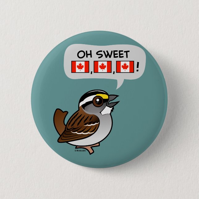Oh Sweet Canada Pinback Button (Front)