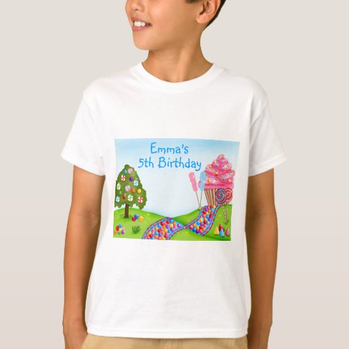 Oh Sweet Candy Land and Cupcakes T_Shirt