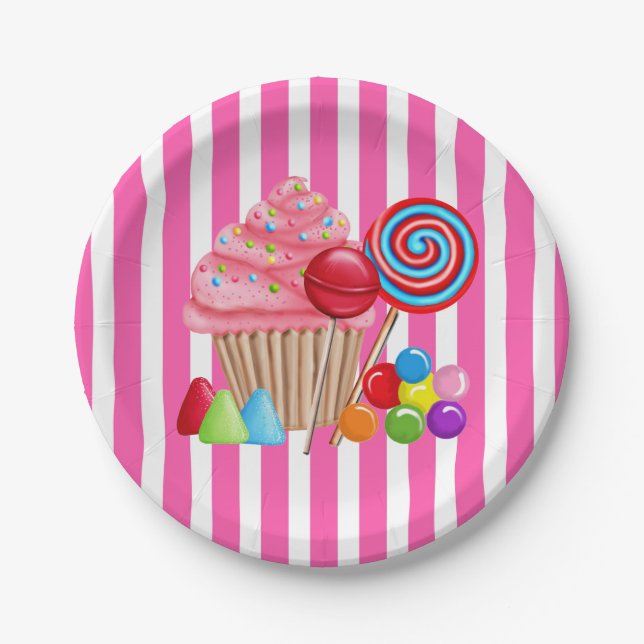 Oh sweet Candyland paper Plates (Front)