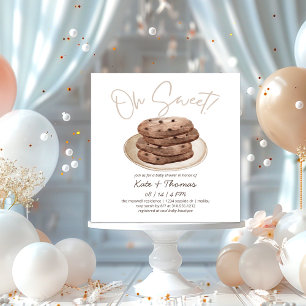 Oh Sweet Cookie Dessert Baby Shower Invitation