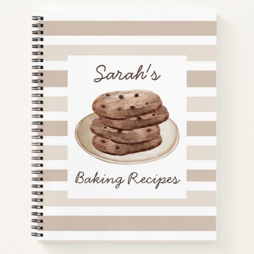 Oh Sweet  Cookie Dessert Baking Recipe Notebook