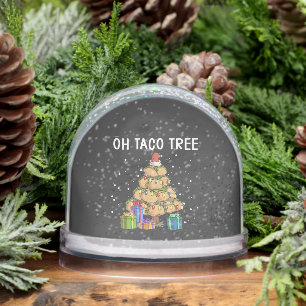 Oh Taco Tree Funny Mexican Food Ugly Christmas  Snow Globe
