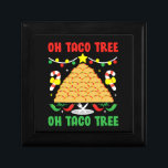 Oh Taco Tree Mexican Food Taco Lover Christmas Gift Box<br><div class="desc">Oh Taco Tree Mexican Food Taco Lover Christmas</div>