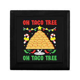 Oh Taco Tree Mexican Food Taco Lover Christmas Gift Box