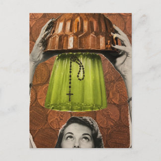 Oh That's Where It Went Rosary in the Gelatin Mold Postcard