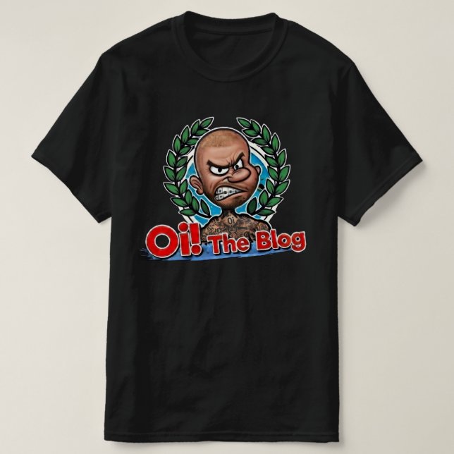 Oh the Blog Cartoon T-Shirt (Design Front)