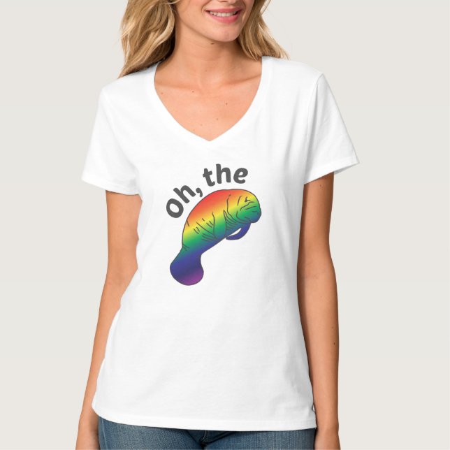 Oh the Hue Manatee T-Shirt (Front)