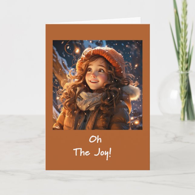 Oh, The Joy  Holiday Card (Front)