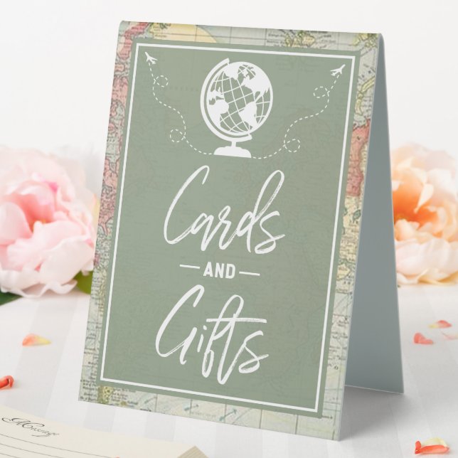 "Oh the Places..." Baby Shower Cards & Gifts Table Tent (In SItu (Wedding))