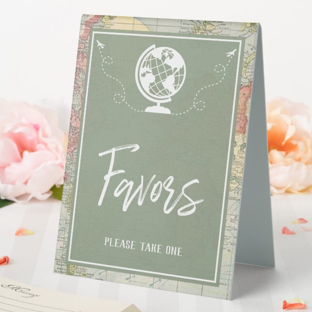 "Oh The Places..." Baby Shower Favor Table Tent (In SItu (Wedding))