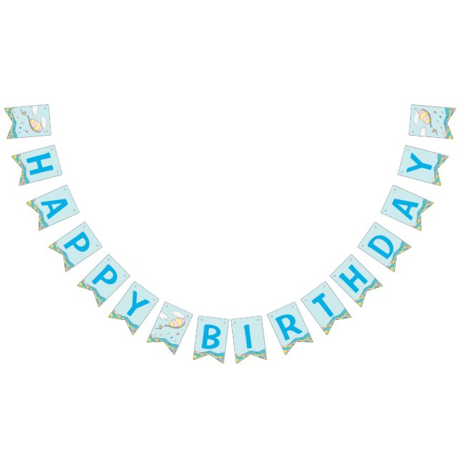 Oh, The Places He'll Go! - First Birthday Bunting Flags (All)