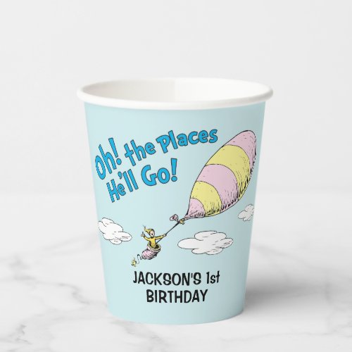 Oh The Places hell Go _ First Birthday Paper Cups