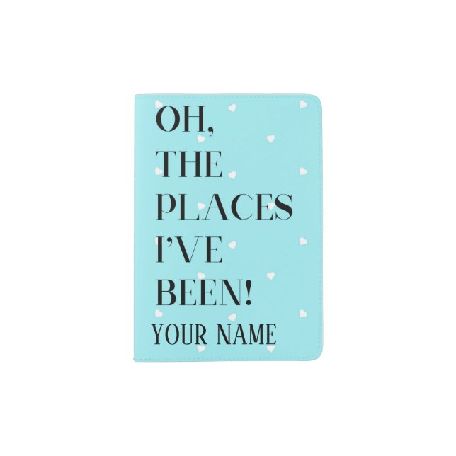 Oh The Places - Personalized Passport Cover (Front)