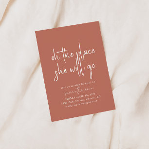 Oh The Places She Will Go Moving Party Invite