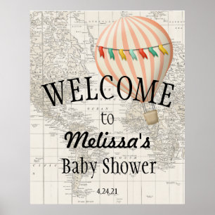 Oh the Places she'll Go Balloon Welcome Sign