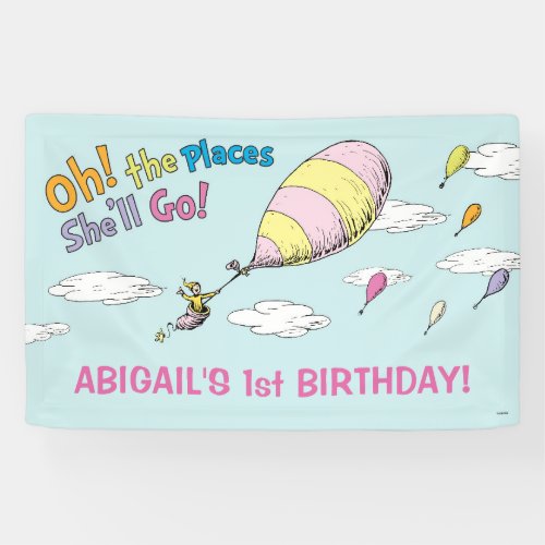 Oh The Places Shell Go _ First Birthday Banner