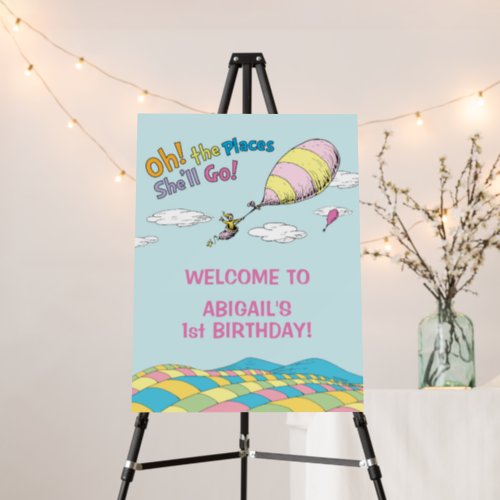 Oh The Places Shell Go _ First Birthday Girl Foam Board