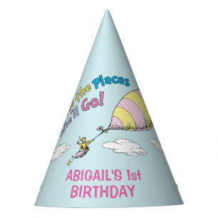 Oh, The Places She'll Go! - First Birthday Party Hat
