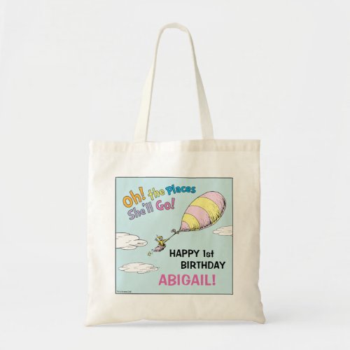Oh The Places Shell Go _ First Birthday Tote Bag