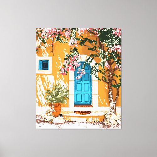 Oh The Places You Will Go  Spanish Bougainvillea Canvas Print