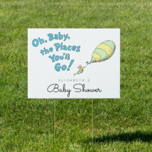 Oh, the Places You'll Go Baby Shower Sign
