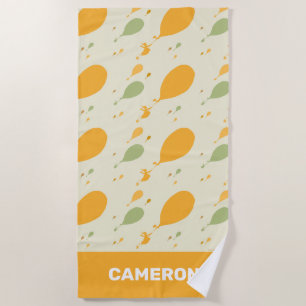 Oh, The Places You'll Go! Balloon Outline Pattern Beach Towel