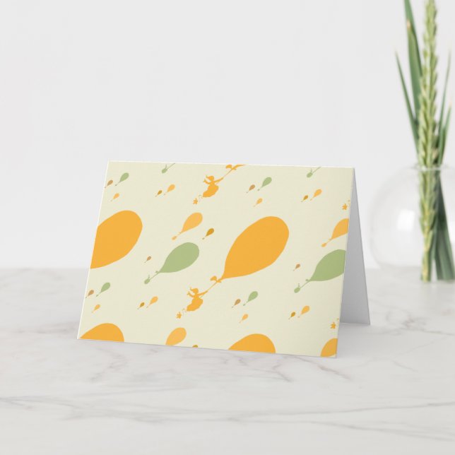 Oh, The Places You'll Go! Balloon Outline Pattern Card (Front)