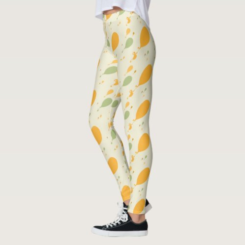 Oh The Places Youll Go Balloon Outline Pattern Leggings