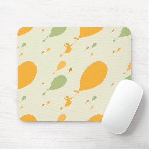 Oh The Places Youll Go Balloon Outline Pattern Mouse Pad