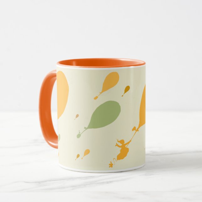 Oh, The Places You'll Go! Balloon Outline Pattern Mug (Front Left)