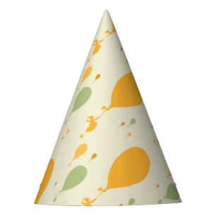 Oh, The Places You'll Go! Balloon Outline Pattern Party Hat