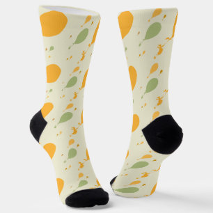 Oh, The Places You'll Go! Balloon Outline Pattern Socks