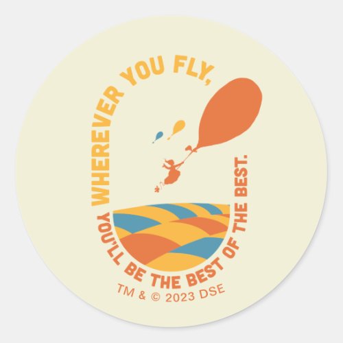 Oh The Places Youll Go Best of the Best Classic Round Sticker
