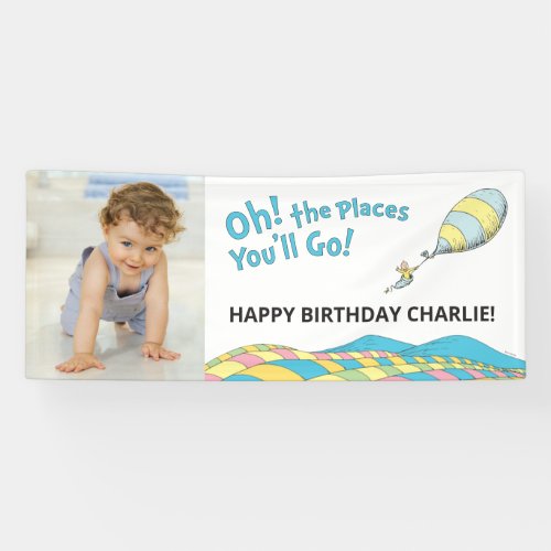 Oh The Places Youll Go Boy Birthday Banner