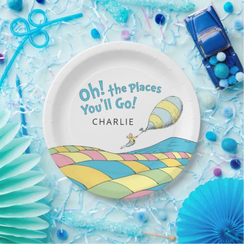 Oh The Places Youll Go BoyBirthday Paper Plates