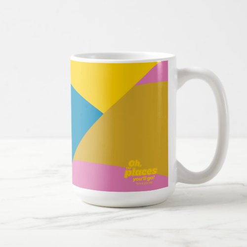 Oh The Places Youll Go Colorful Balloon Stripes Coffee Mug