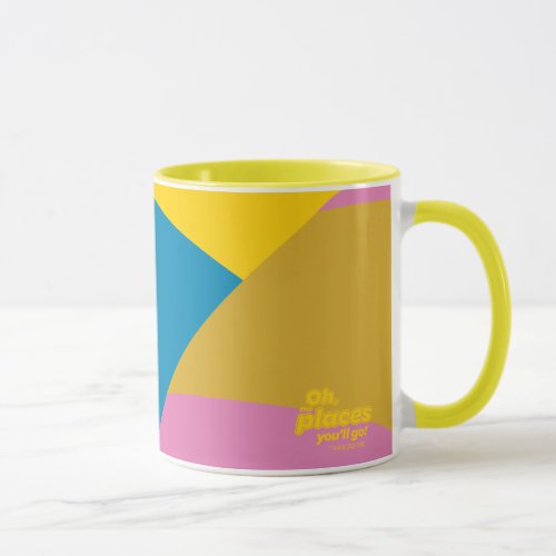Oh The Places Youll Go Colorful Balloon Stripes Mug
