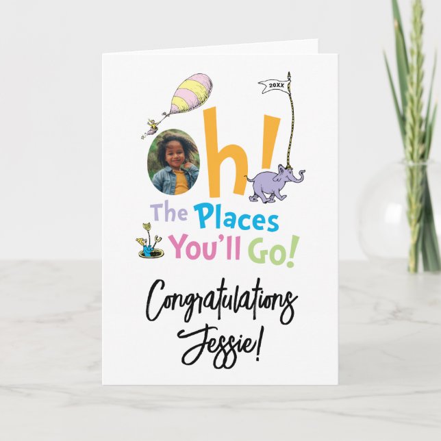 Oh, The Places You'll Go! Congratulations Card (Front)