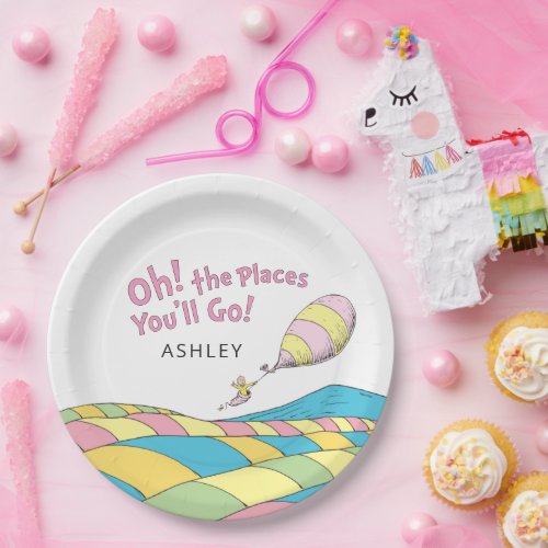 Oh The Places Youll Go Girl Birthday Paper Plat Paper Plates