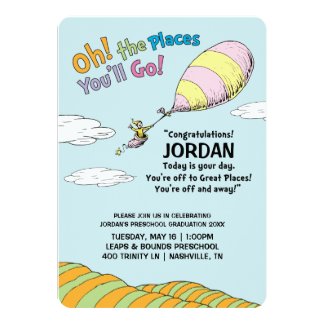 Oh! The Places You'll Go! Graduation Announcement