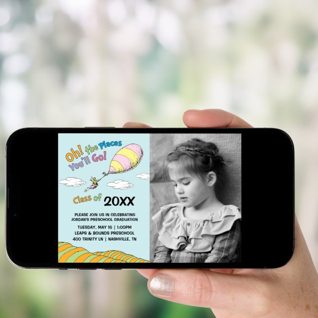 Oh, The Places You'll Go! Graduation Announcement (Front Digital)